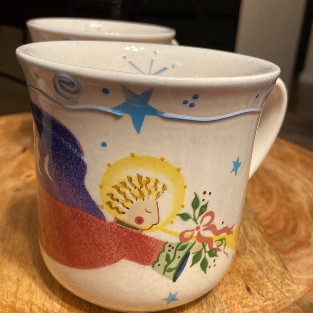 Angelica Blue and Green Ceramic Mugs Collection - Picture 6 of 8